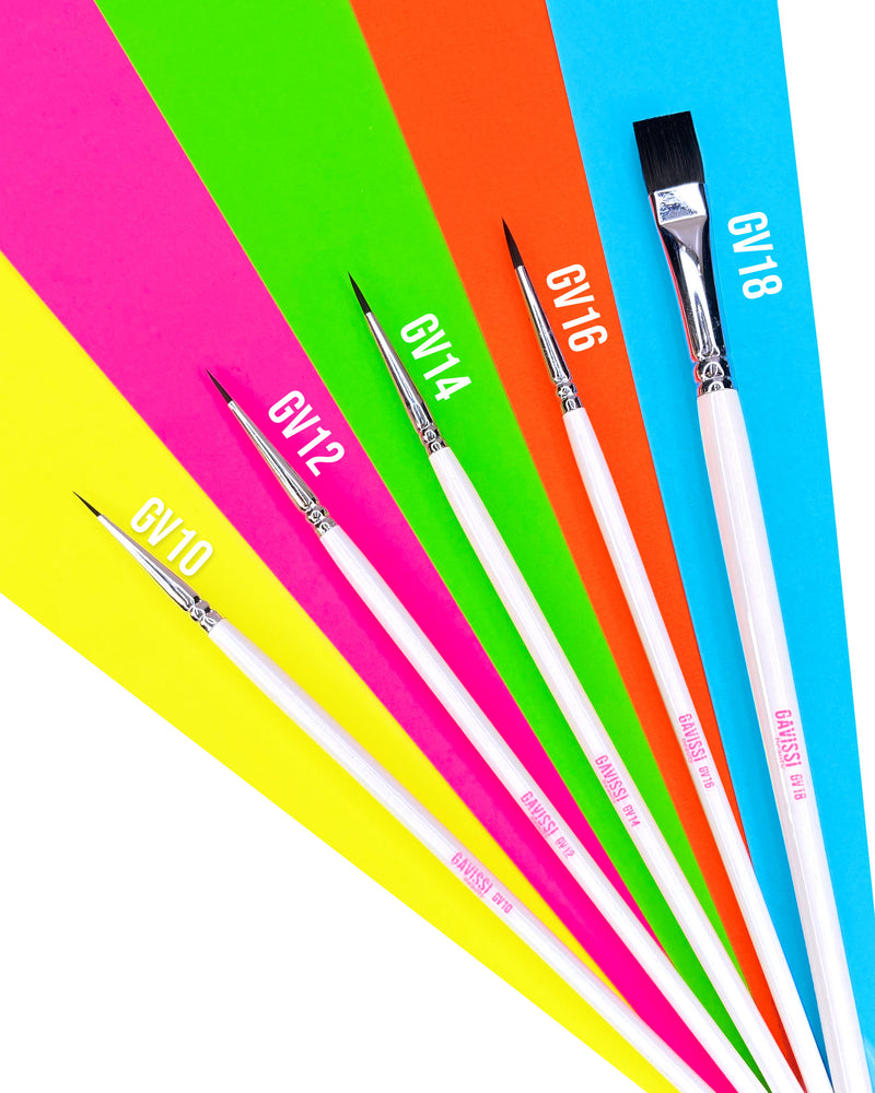 5 PIECE LINER BRUSH SET