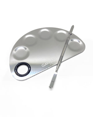 MIXING TRAY AND SPATULA KIT - SILVER